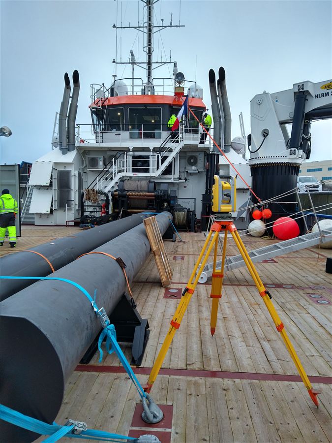 GPS en IMU inmeting voor hydrografie in Polen